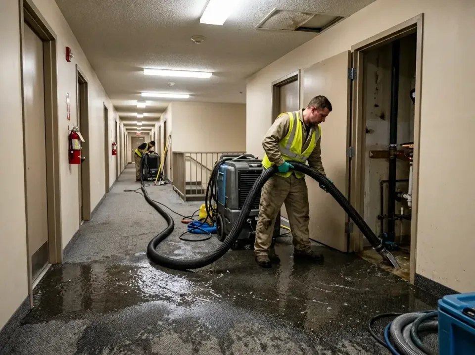 multi-unit-apartment-hallway-f-005 — frequently asked questions, Emergency Burst Pipe Water Extraction & Removal in Lake Mea…